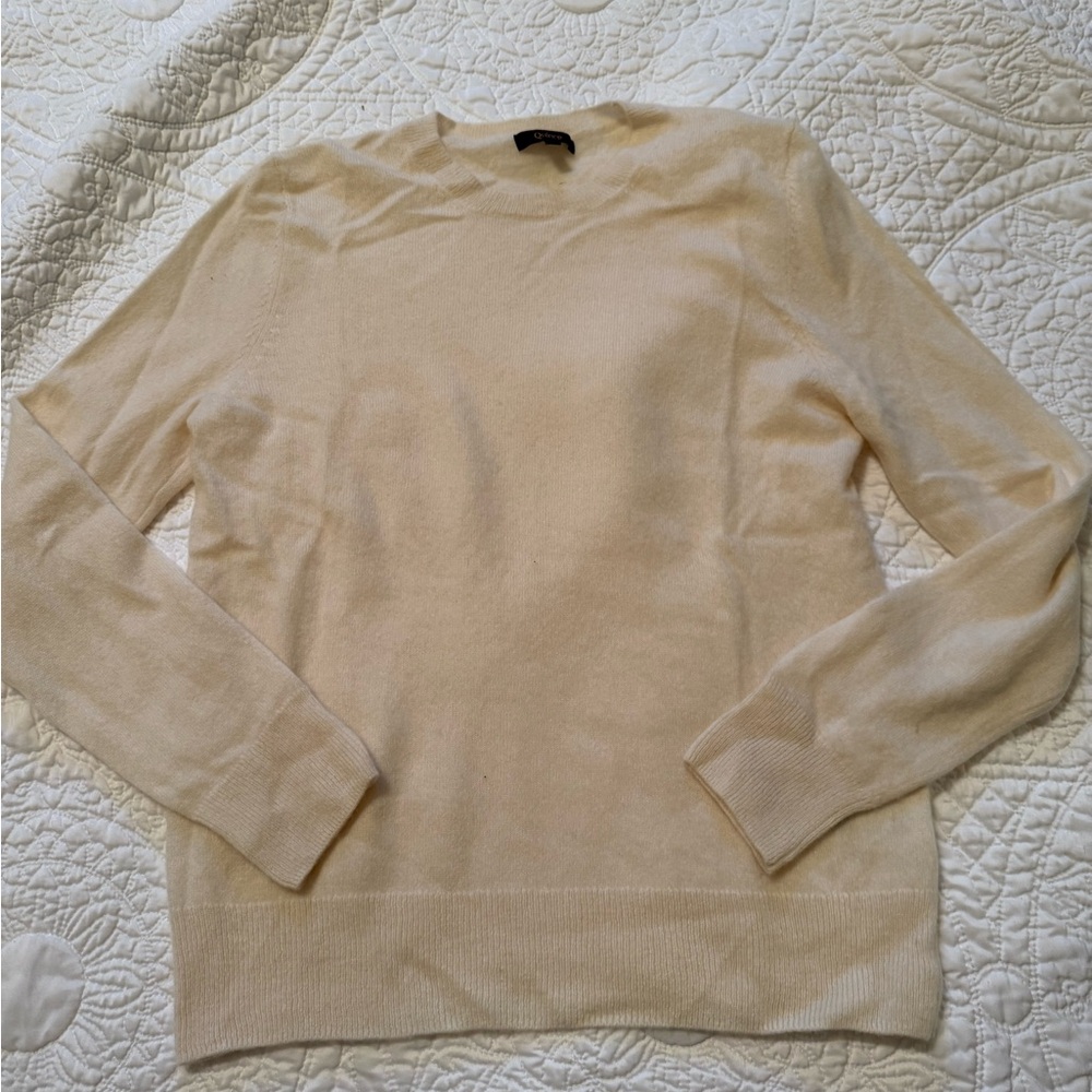 Quince Cream Crew Neck Sweater